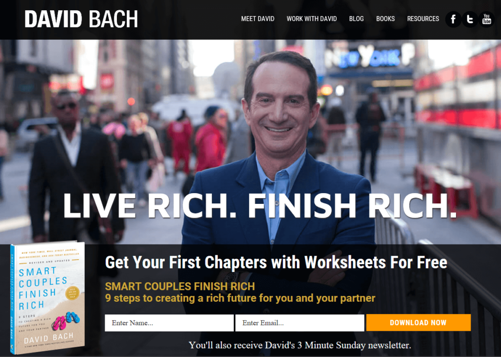 Reading the first chapters of David Bach's book will likely make you want to read the rest of his bestselling book. 